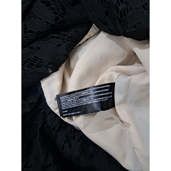 Keepsake Women Medium corset strapless dress Bodycon Lace black nude Peplum $275 - Picture 9 of 9